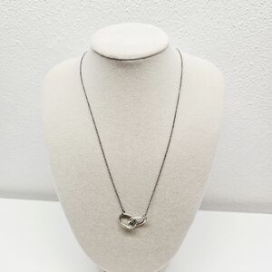 Tiffany & Co. Elsa Peretti Double Interlocking Circles Necklace With COA